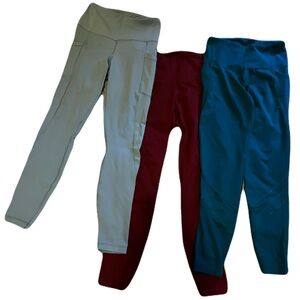 Bundle 3 Pack Woman’s Multi-Color Leggings Set